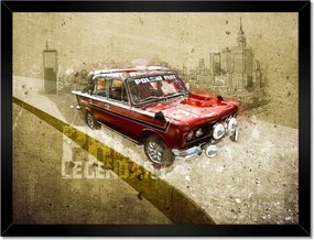 Poszter keretben 40x30 Fiat 125p Legenda Auto
