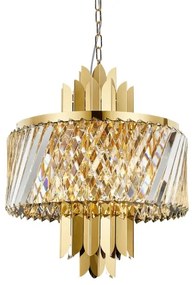 Csillár láncon MARGOT 6xE14/40W/230V átm. 43 cm arany