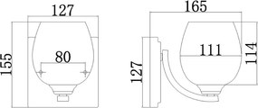 Feiss BATH FE-KALLI1-BATH Fali lámpa 1x3,5W/LED