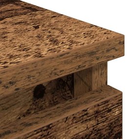 antik hatású szerelt fa TV-szekrény 80x35x54 cm