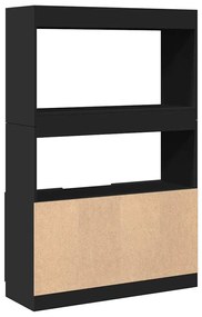 fekete szerelt fa magasszekrény 92 x 33 x 140 cm