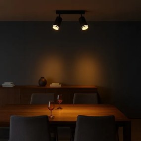 PIPE spotlámpa 2xGU10/10W/230V fekete