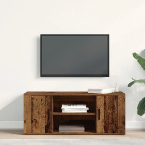 TV Szekrény Régi Fa 100x35x40 cm Mérnöki Fa