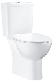 Kombinált wc álló GROHE Bau Ceramic alpesi fehér fényes felülettel  hátsó kifolyással 39942000