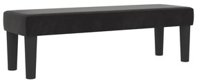 vidaXL Box Spring Ágy Matraccal és Pad Fekete 160x200 cm Bársony