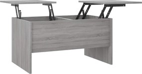 vidaXL szürke sonoma színű szerelt fa dohányzóasztal 80 x 50 x 42,5 cm