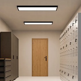 LED felületre szerelhető panel LED/60W/230V 30x120 cm fekete