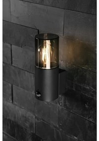 Lámpa Kerti lámpatest MEDIO-AU PIR,E27,MAX.15W,IP54,AC220-240V,50-60Hz, falra szerelhető, grafit