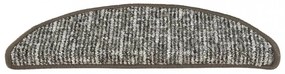 15 db antracitszürke lépcsőszőnyeg 56x17x3 cm