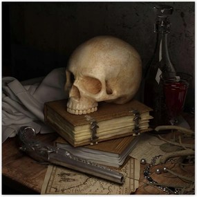 Poszterek 140x140 Koponya Varázspisztoly