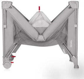 Lionelo - ELLEN 3 az 1-ben utazó kiságy, beton szürke