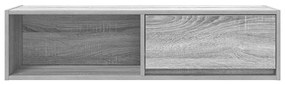szürke sonoma színű szerelt fa TV-szekrény 100x31x25,5cm
