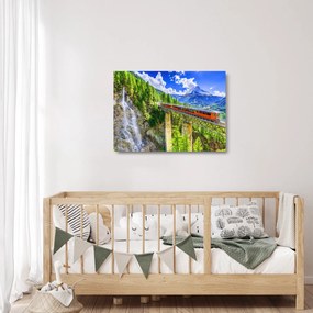 Kép - Matterhorn, Zermatt, Valais, Svájc (üvegen) (70x50 cm)