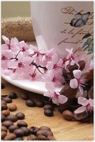 Poszterek 60x90 Cseresznyevirágos bögre