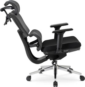 DELSIN forgószék ergonomikus fekete lábtartóval