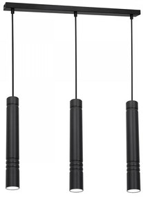 Csillár zsinóron IMPLODE 3xGU10/8W/230V fekete