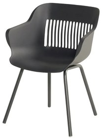 Sötétszürke műanyag kerti szék szett 2 db-os Jill Rondo – Hartman