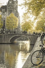 Poszter 40x60cm Csatorna Amszterdam városon át 10, Assaf Frank