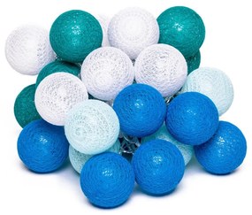 Türkiz LED fényfüzér 30 gömbbel - Bonami Essentials