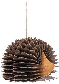 Papír kézzel készített karácsonyfadísz 10 cm Honeycomb Hedgehog – Sass & Belle