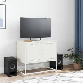fehér acél TV-szekrény 68,5x39x60,5 cm