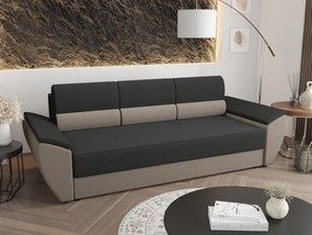 Háromszemélyes kanapé Radiant Bis (fekete + capuccino). 1056833