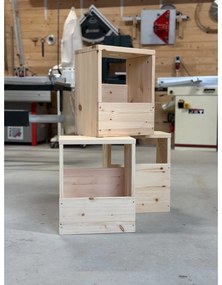 Natúr színű borovi fenyő éjjeliszekrény Grab It – Karup Design