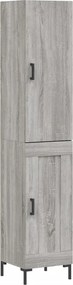vidaXL szürke sonoma szerelt fa magasszekrény 34,5 x 34 x 180 cm
