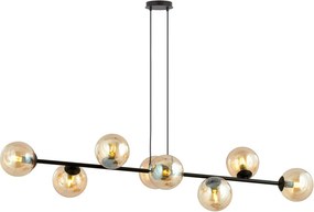 Emibig modern függeszték rossi borostyán fekete emi876/8