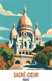 Poszter 30x40cm Sacré-Coeur