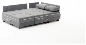 Bézs sarokkanapé (bal oldali) Fly – Balcab Home