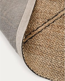 Natúr színű kézi szövésű juta szőnyeg 200x300 cm Vallalta – Kave Home