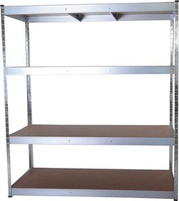 ROJAPLAST Polcos állvány 160 x 60 x 180 cm ezüst