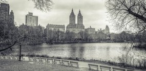 Poszter 91,3x44,5cm Alsó-Manhattan panoráma a Central Park 3-ból, Assaf Fra