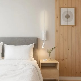 LED fali lámpatest TORCH, 6W/230V + 3W LED, fehér