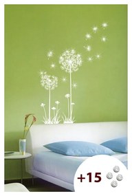 Dandelion Flowers 15 darabos öntapadós matricaszett Swarovski kristályokkal - Ambiance