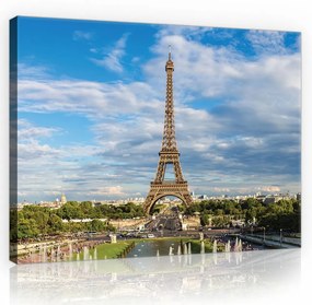 Vászonkép, Párizsi látkép, Eiffel torony 80x60 cm méretben