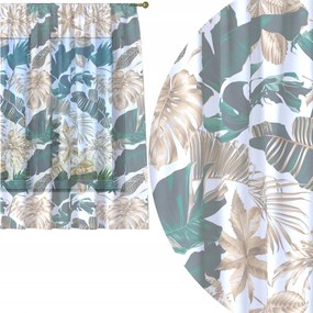 Függöny Készre Varrva 400x150 Voile Színes Mintás Ráncfelhúzóval 100