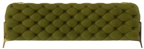 Zöld bársony kanapé 225 cm Chelsea Bis – Ropez