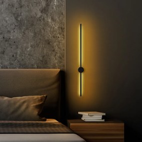 Sword 13484 fekete fém LED falilámpa