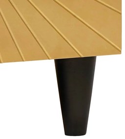 Széf polcokkal Fekete és Arany 60 x 33 x 75 cm tömör mangófa