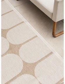 Bézs-elefántcsont színű kültéri-beltéri futószőnyeg 80x250 cm Duet Bowen – NORTHRUGS