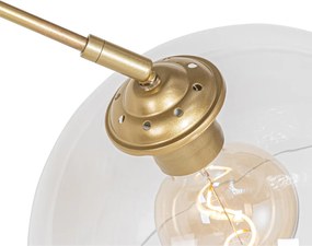 Okos ívlámpa sárgaréz színben, átlátszó üveggel, WiFi G95-tel - Arc