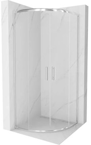Mexen Rio félköríves zuhanykabin 90 x 90 cm, átlátszó, króm - 863-090-090-01-00
