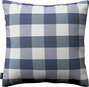 Dekoria párnahuzat sötétkék-fehér kockás 43x43