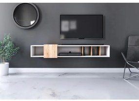 Ronda TV állvány arany tölgy fehér 150cm