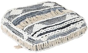 Elegáns csíkos pamut padlópárna 60 × 60 × 25 cm