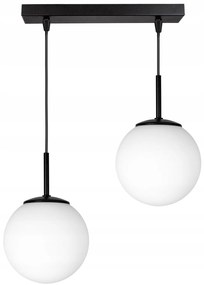 Glimex opál üveg gömb / golyó függőlámpa 2xE27 LISZ (GLIS0010)