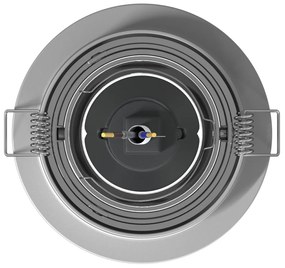 beépített spotlámpák 12 db Kerek GU10 Ezüst Ø91 mm