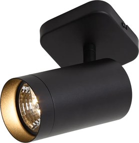 Modern mennyezeti lámpa fekete GU10 70mm - Jeana Luxe